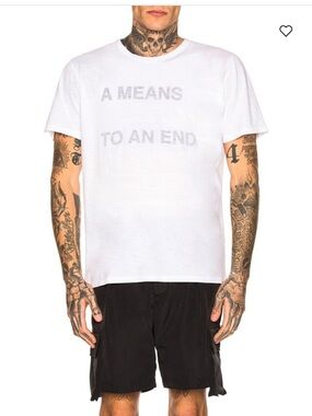 RARE Reese Cooper Fever Dream A Means To An End Graphic Men’s White Tee Shirt